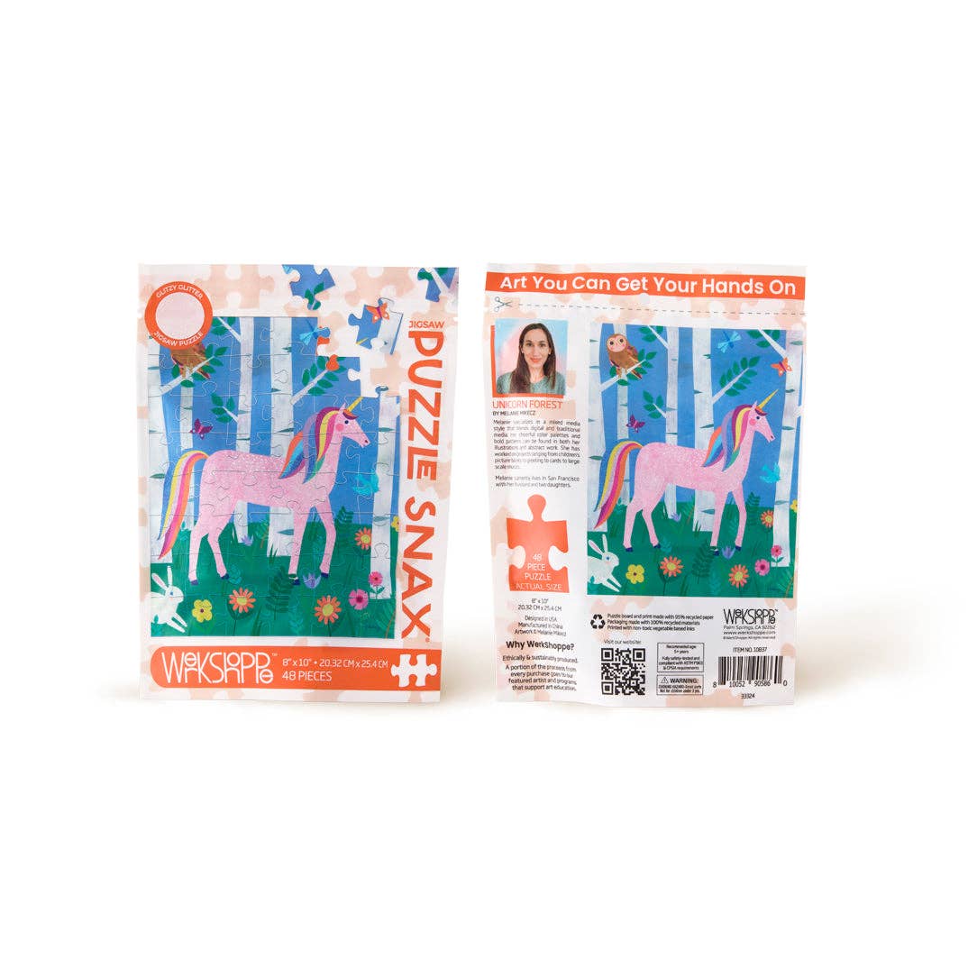 Unicorn Forest 48 Piece Kids Puzzle Snax