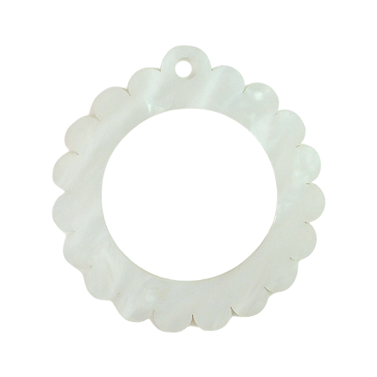 Bag Tag: Small Scallop Round