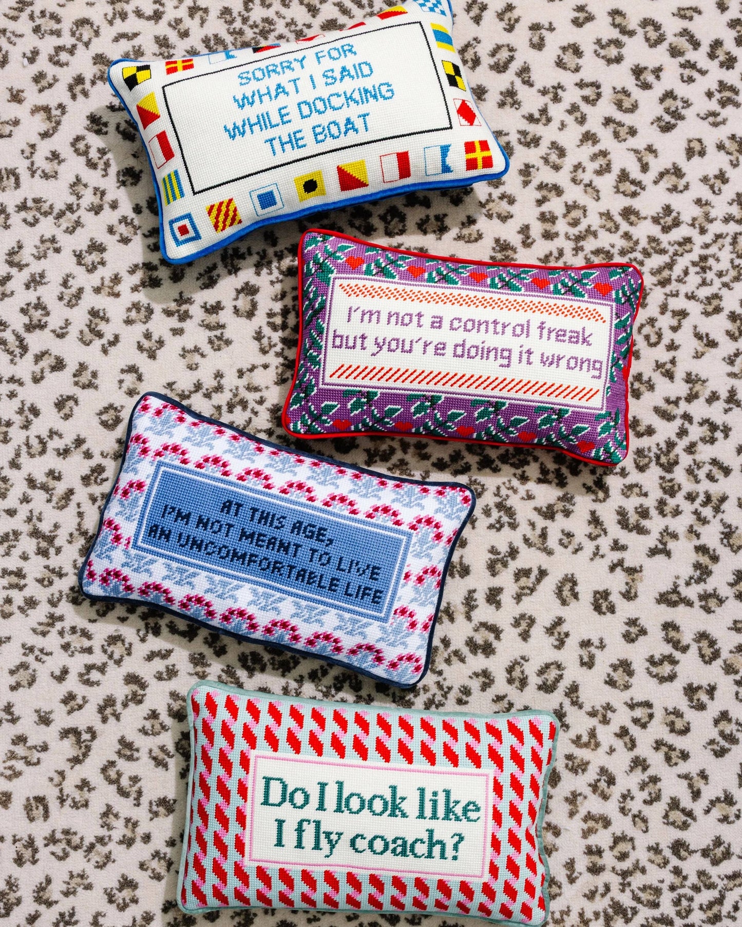 Control Freak Needlepoint Pillow