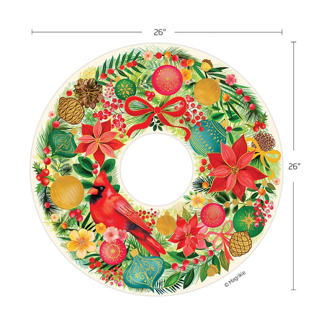Holiday Wreath 1000 Piece Christmas Puzzle