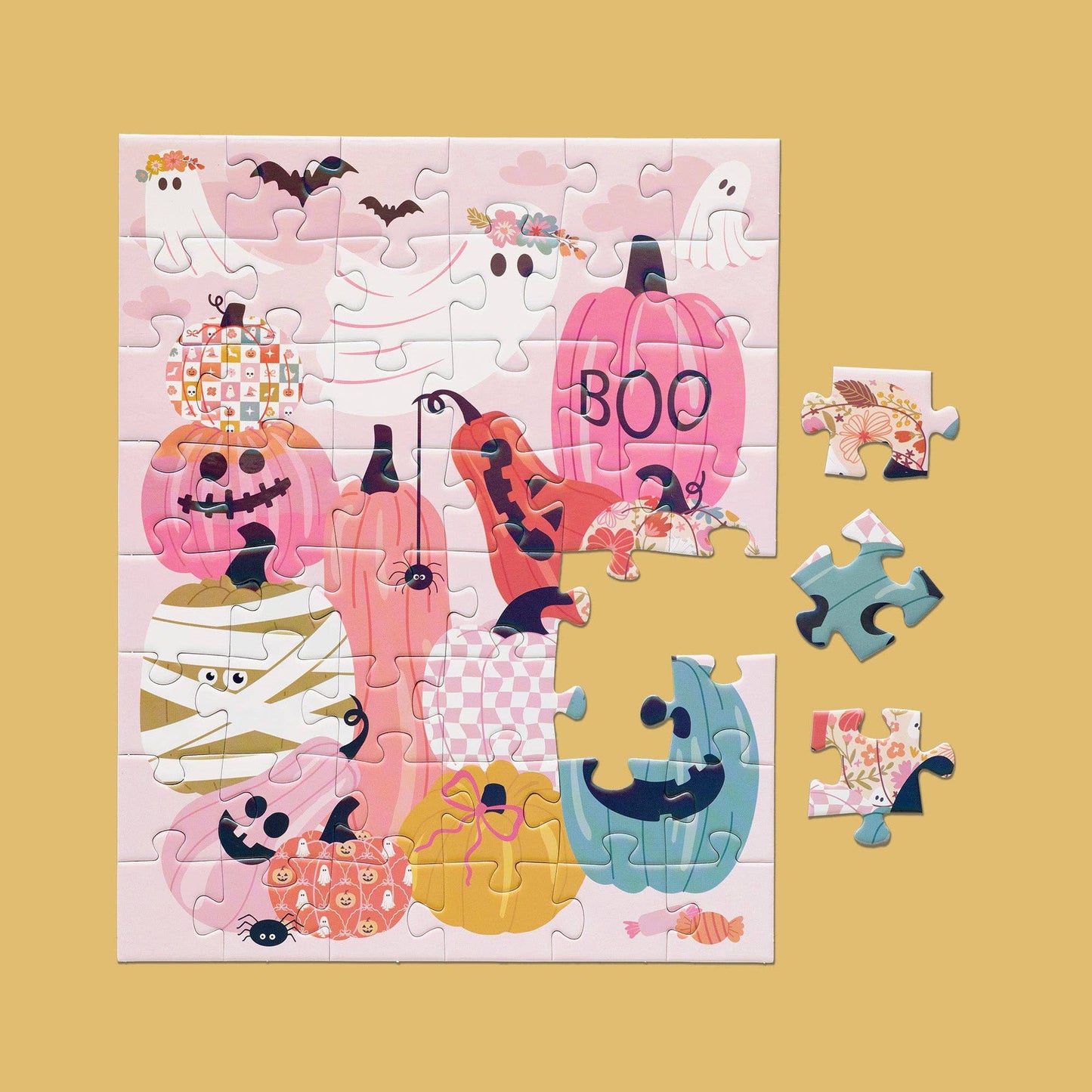 Pumpkin Party 48 Piece Kids Halloween Puzzle Snax