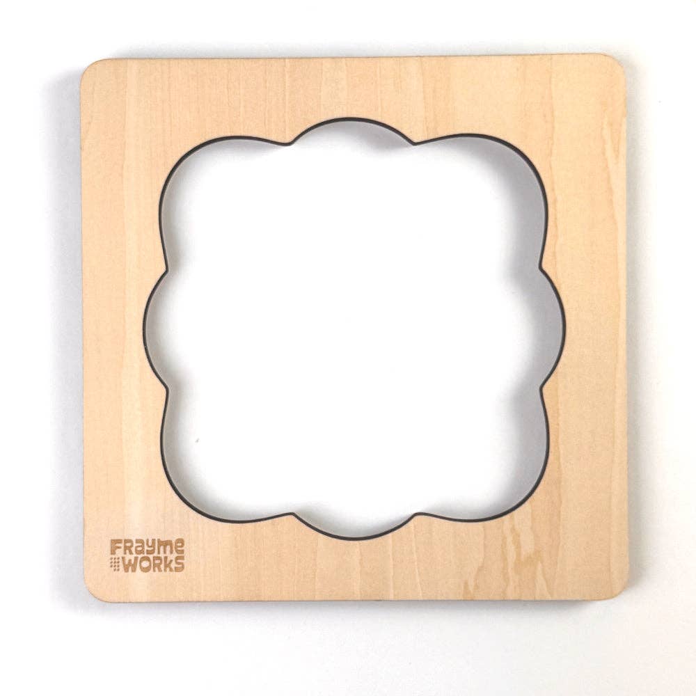 Fancy Square 7" x 7" Needlepoint Stretcher Frame