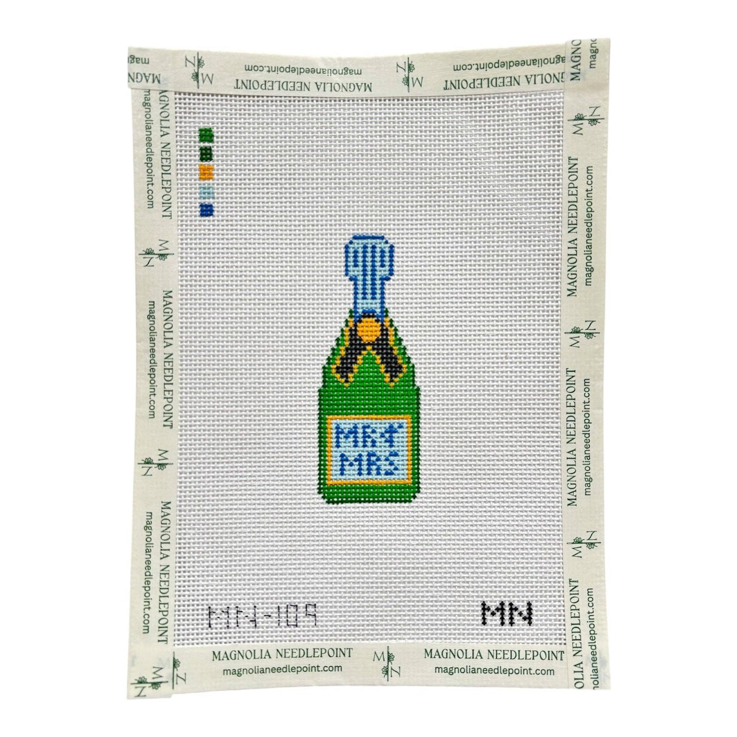 Mr & Mrs Mini Champagne Canvas
