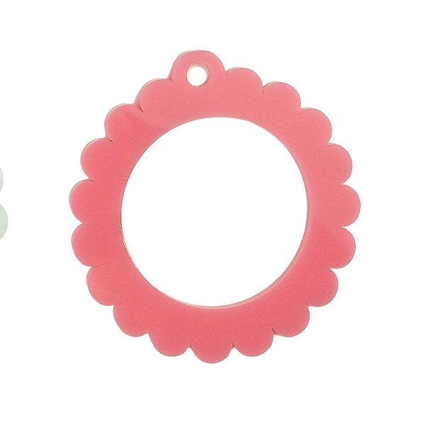 Bag Tag: Small Scallop Round