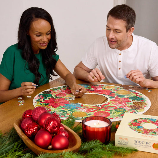 Holiday Wreath 1000 Piece Christmas Puzzle