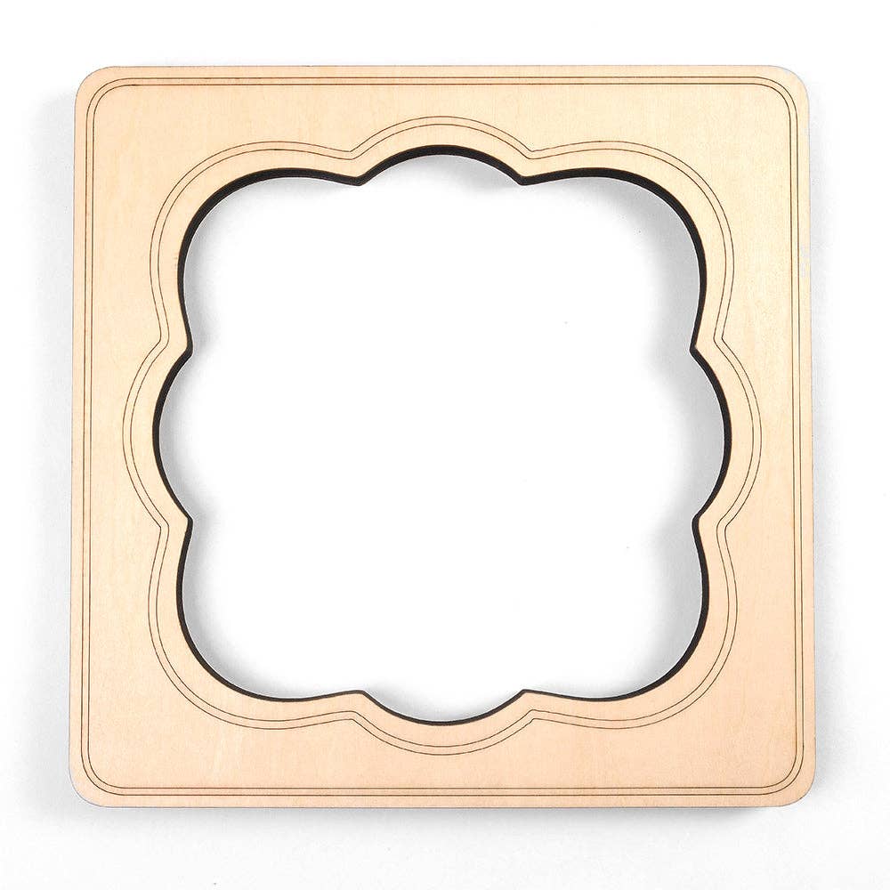 Fancy Square 7" x 7" Needlepoint Stretcher Frame
