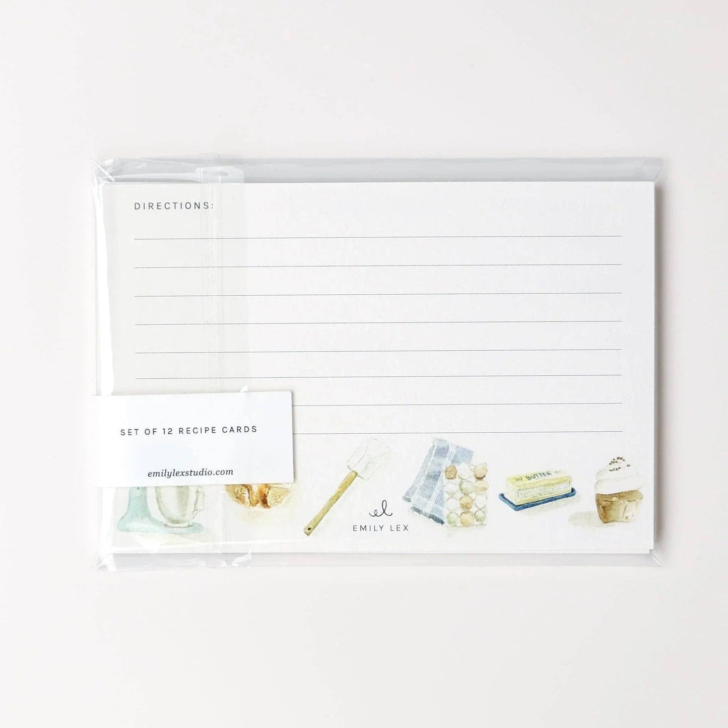 Baking recipe cards