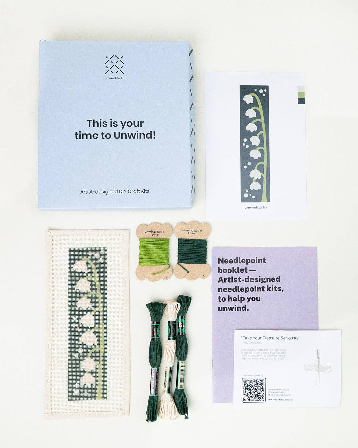 Lily of the Valley Bookmark Needlepoint Kit