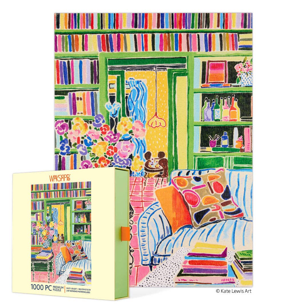 Books & Bouquets 1000 Piece Puzzle, Mother's Day Gift