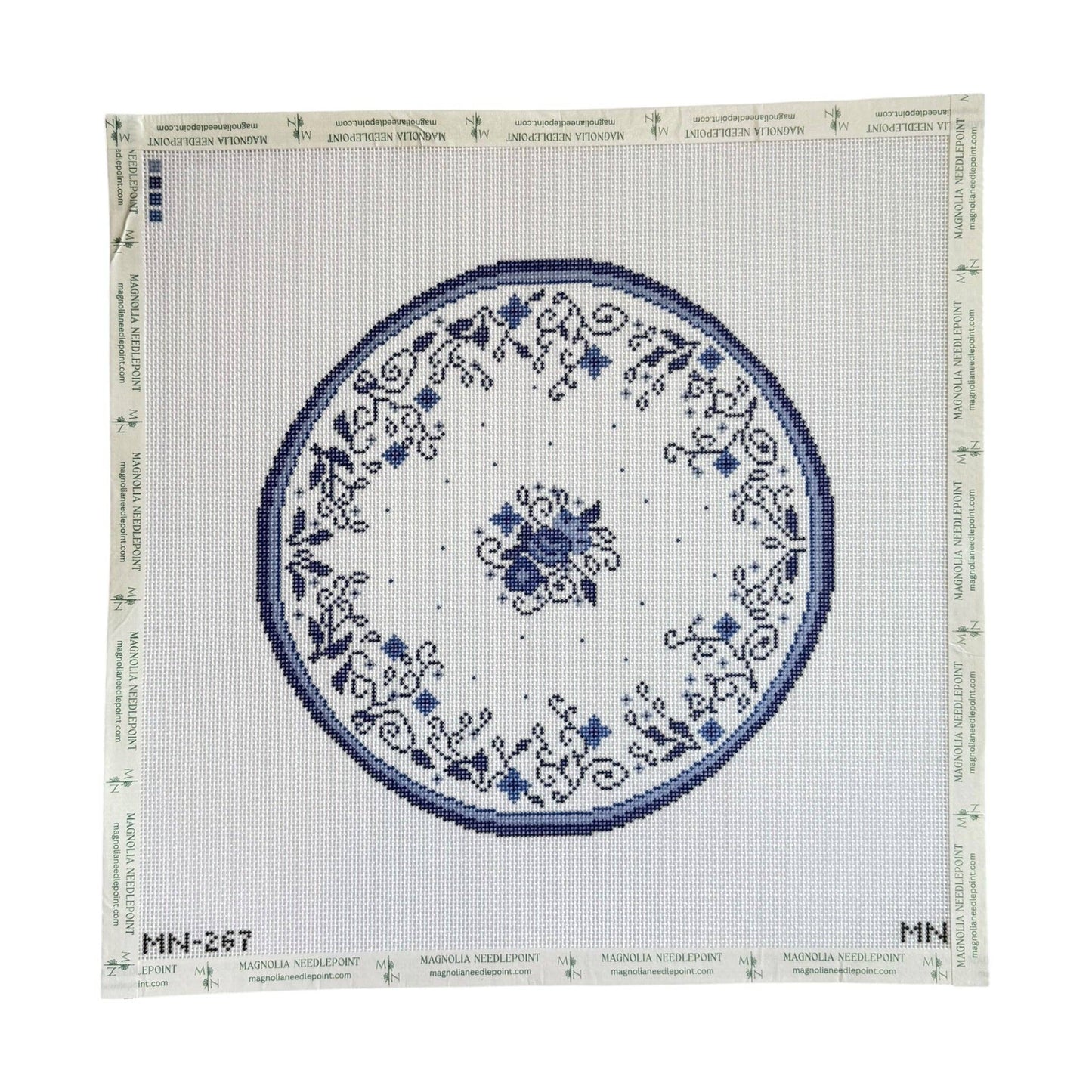 Blue China Plate Canvas