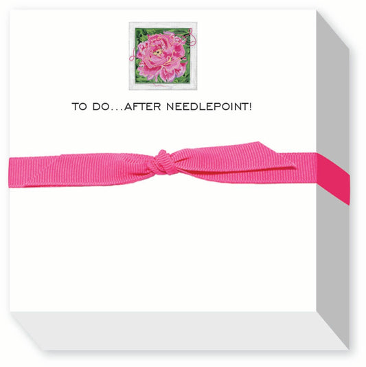 TO DO AFTER NEEDLEPOINT CHUBBIE NOTEPAD