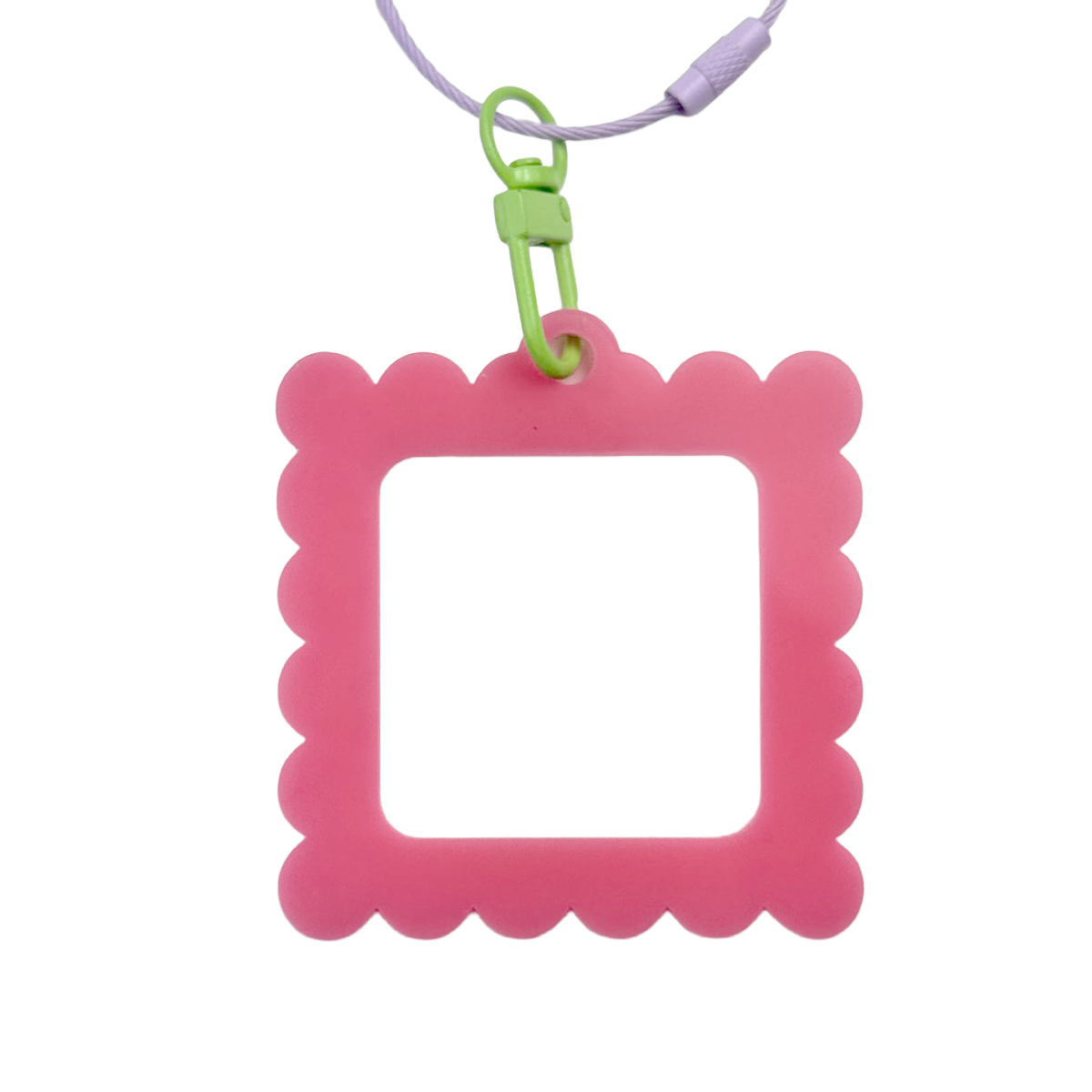 Bag Tag: Small Scallop Square