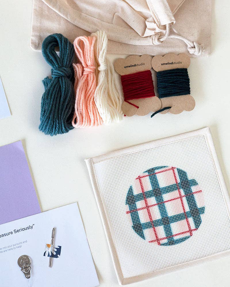 Winter Lodge Needlepoint Ornament Kit
