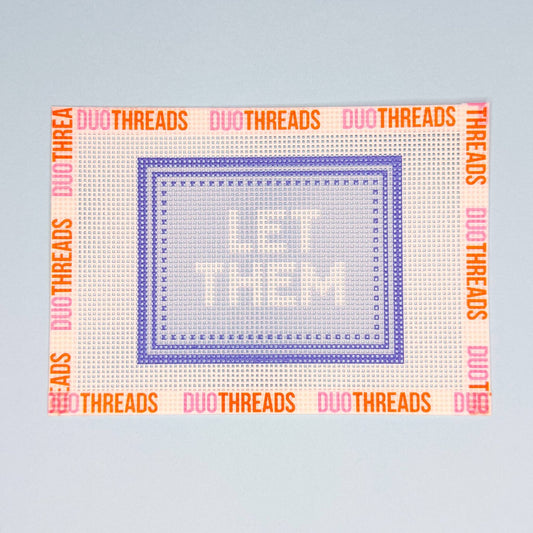 Let Them Needlepoint Canvas