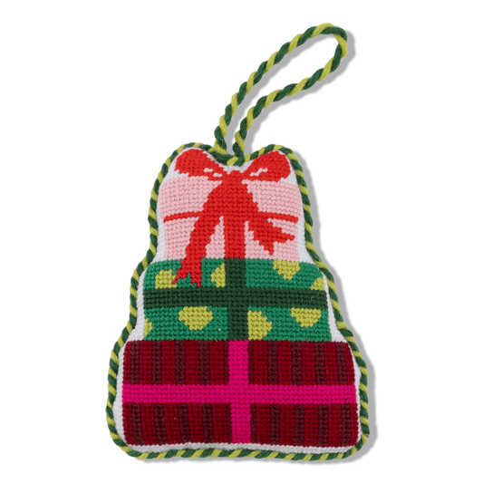 Needlepoint Icon Ornament - Present