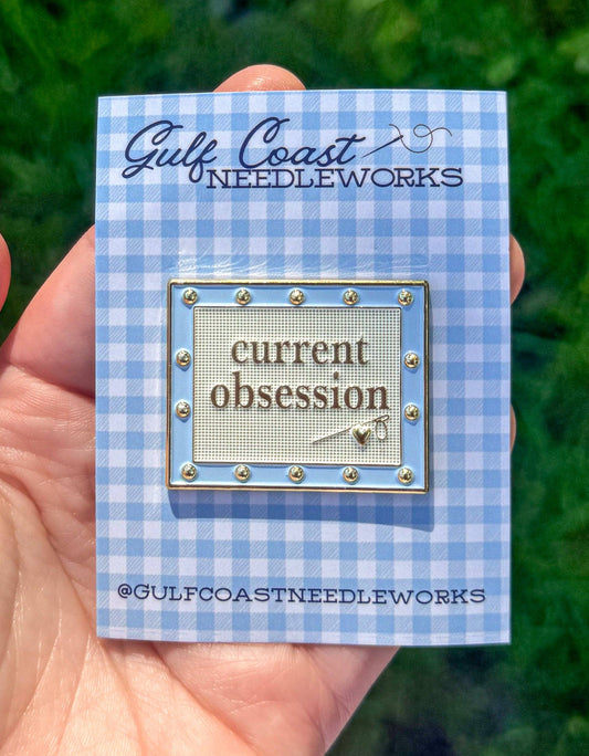 Current Obsession Needlepoint Canvas Needle Minder