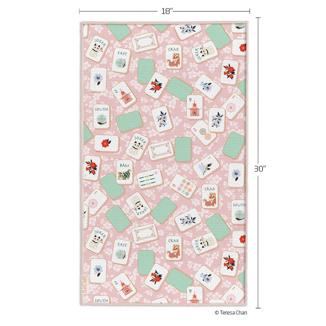 Mahjong Microfiber Kitchen Towel, Mother's Day Gift