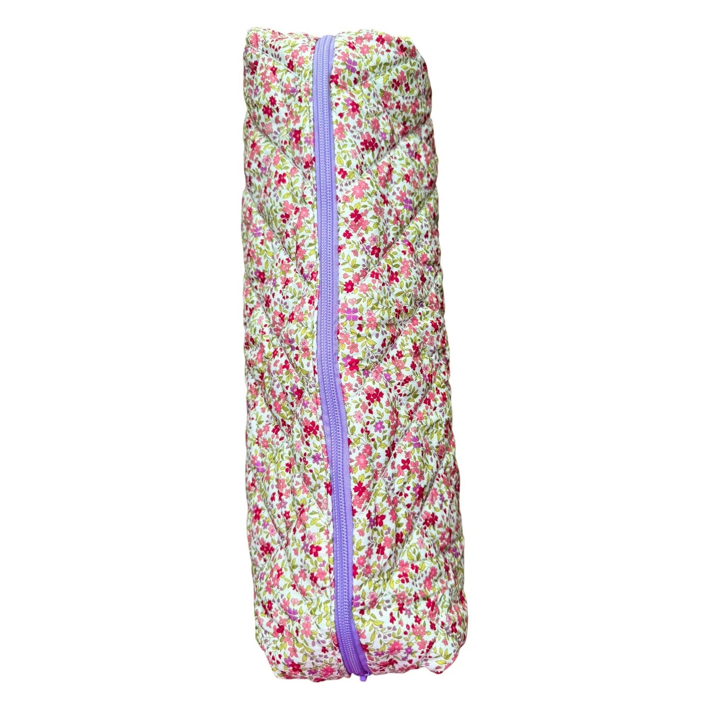 Purple & Pink Floral Roll-It-Up Bag