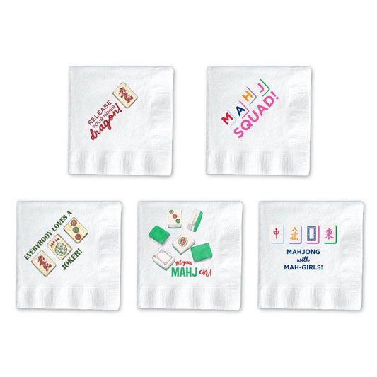 MAHJONG COCKTAIL NAPKINS