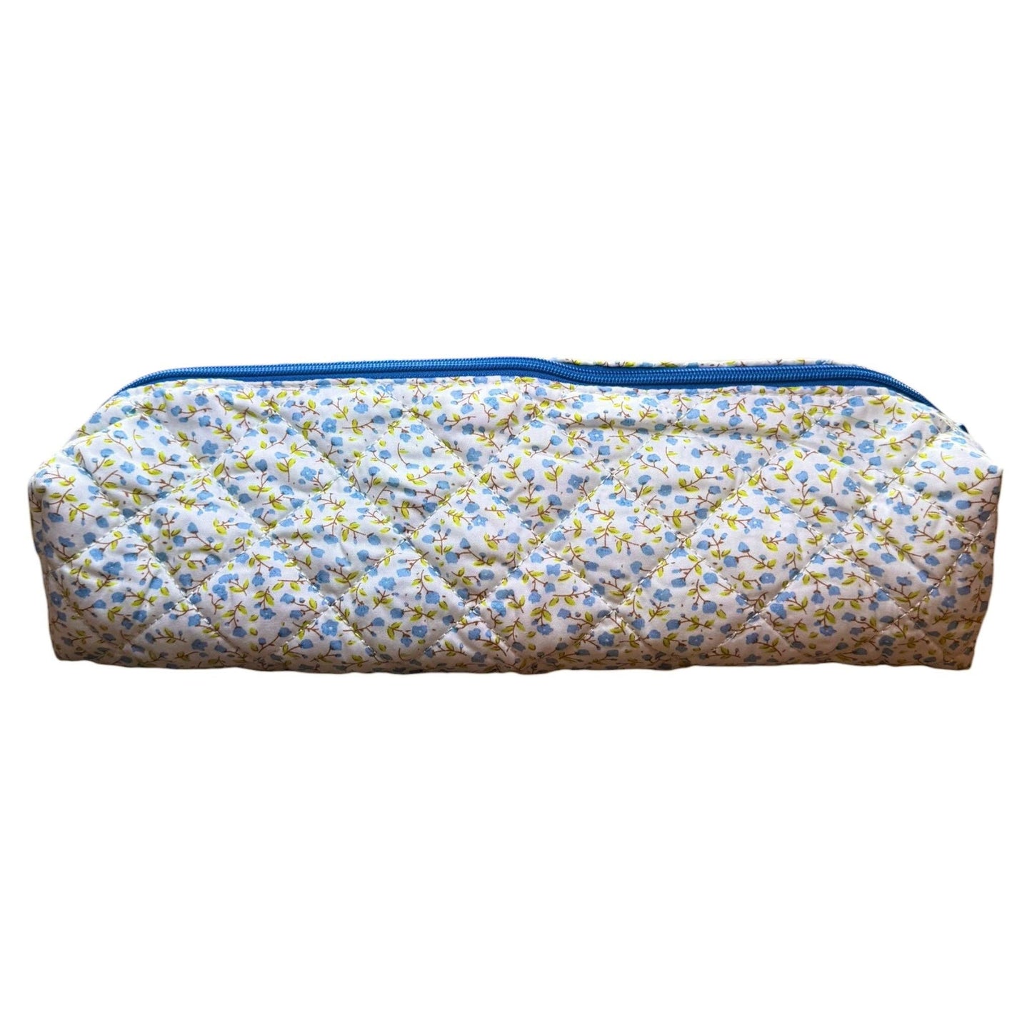 Blue & White Floral Roll-It-Up Bag