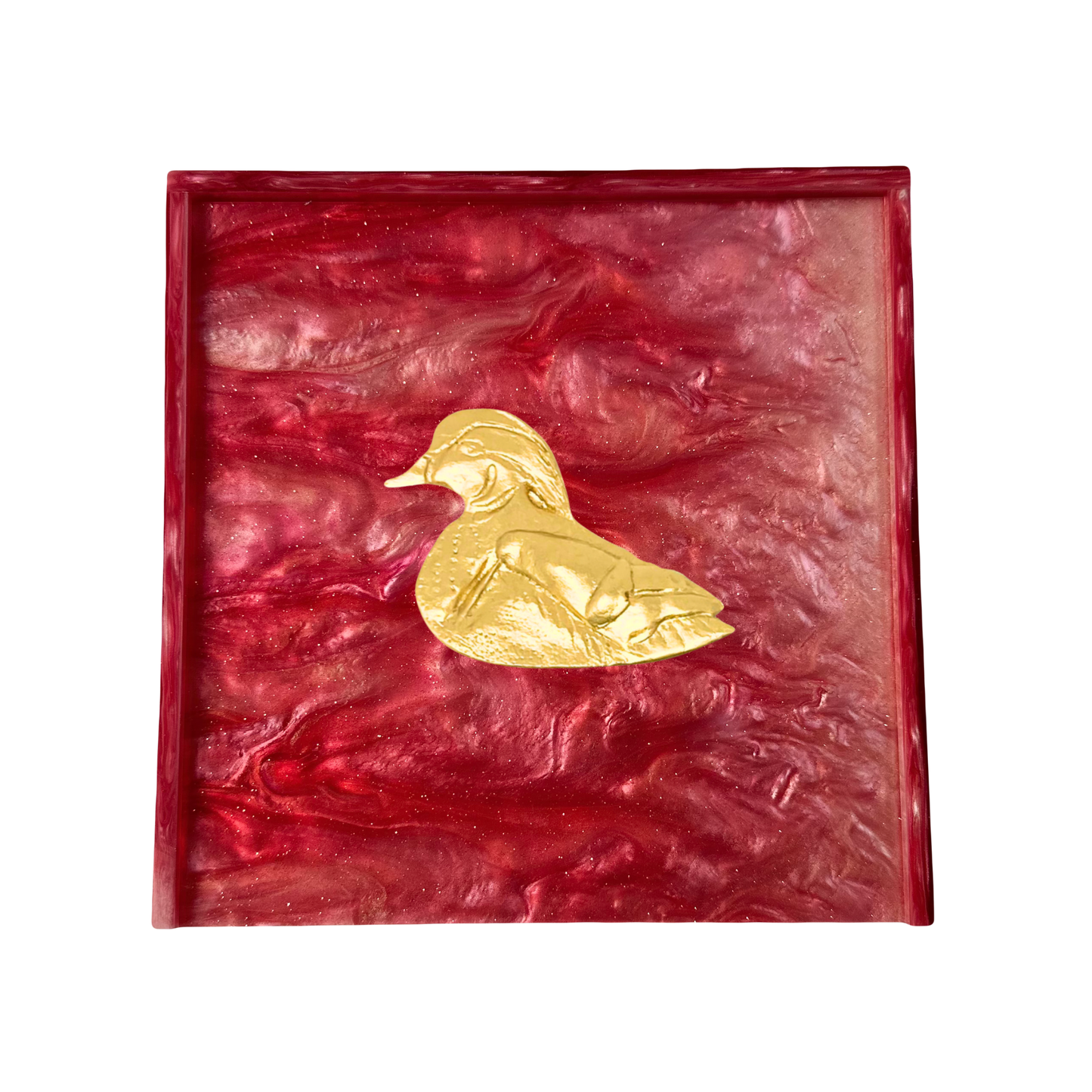 Wood Duck Cocktail Napkin Box