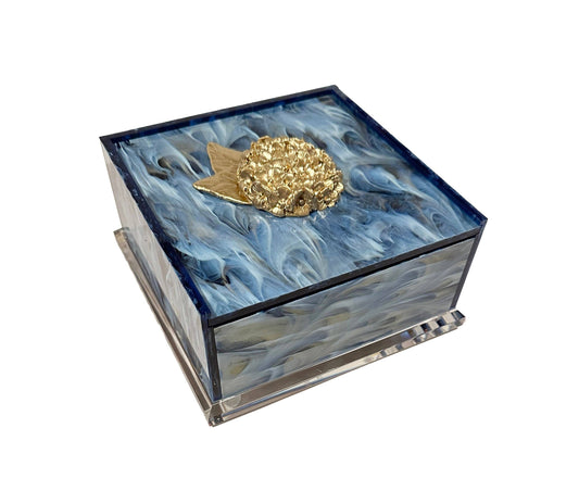 Hydrangea Cocktail Napkin Box