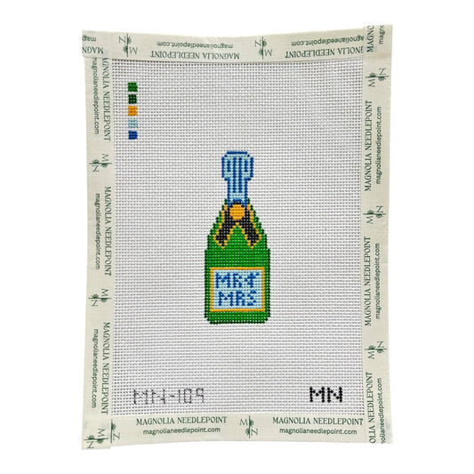 Mr & Mrs Mini Champagne Canvas