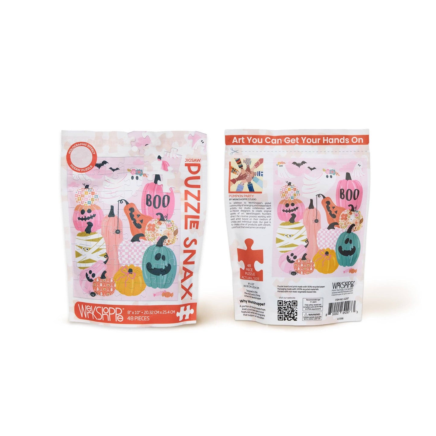 Pumpkin Party 48 Piece Kids Halloween Puzzle Snax