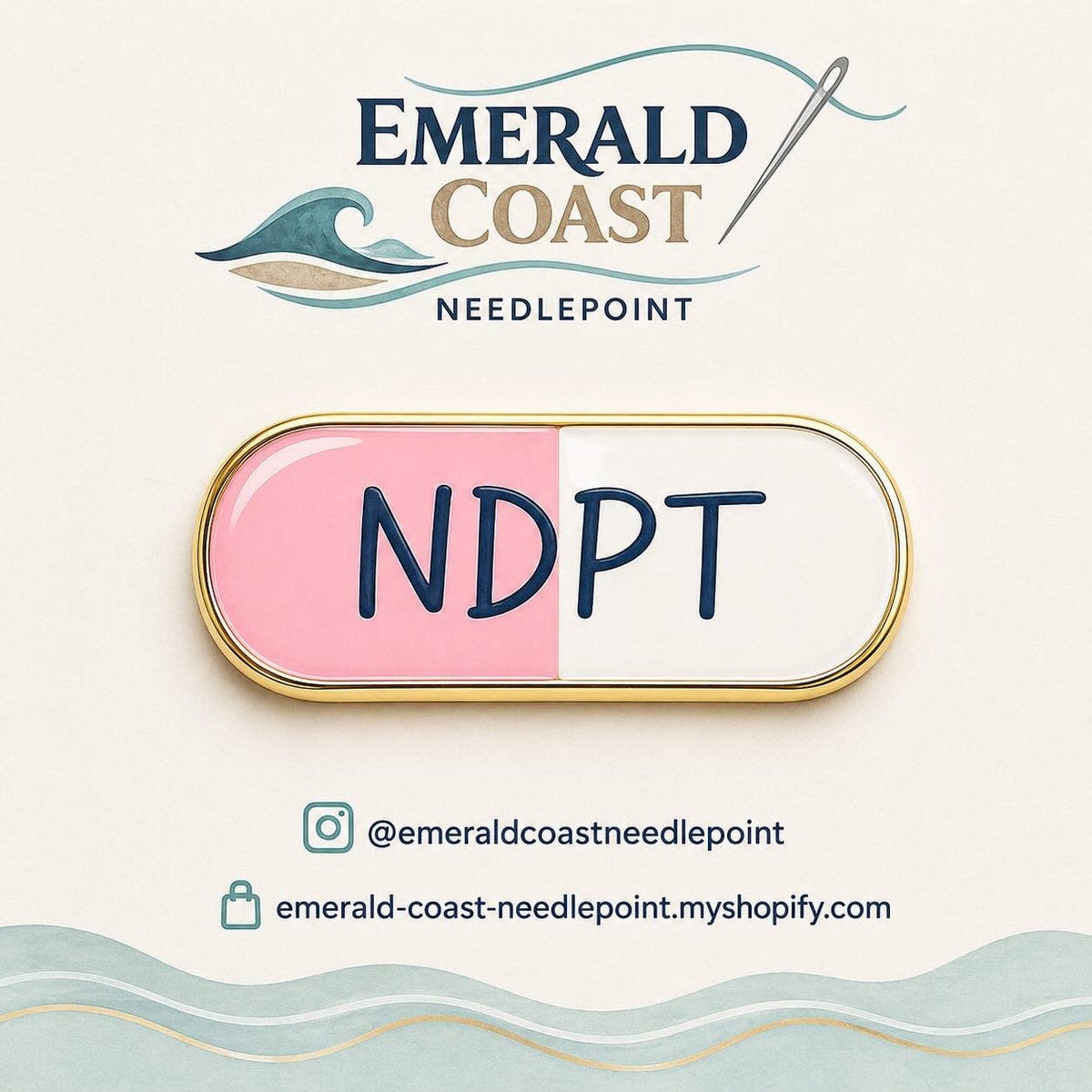 NDPT Pill Capsule Needlepoint Canvas