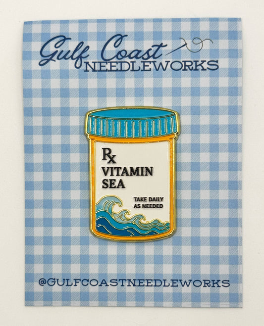 Vitamin Sea Rx Needle Minder | Coastal Needlepoint Accessory