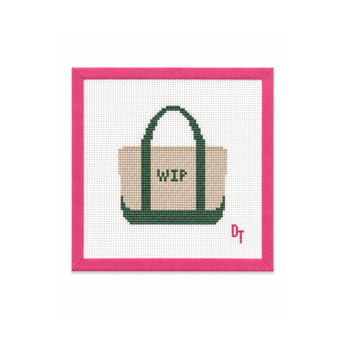 The WIP Bag Needlepoint Canvas