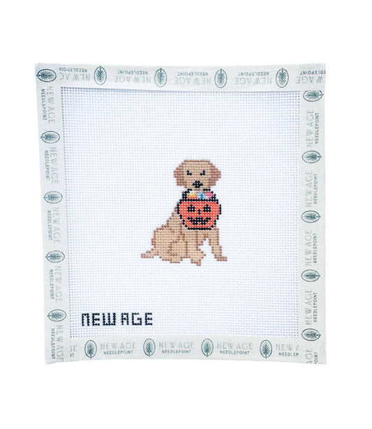Halloween Golden Retriever Canvas