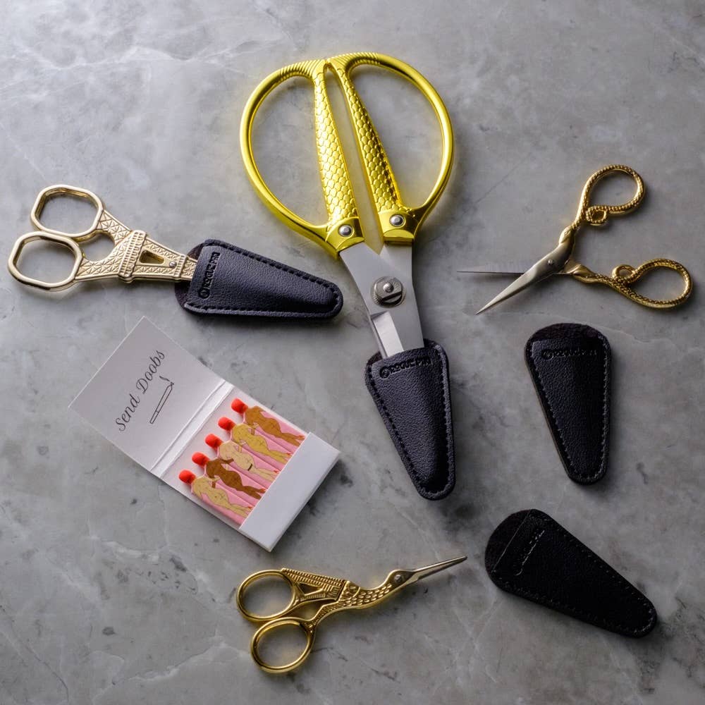 Ribbon Handled Stainless Steel Utility Scissors 4"
