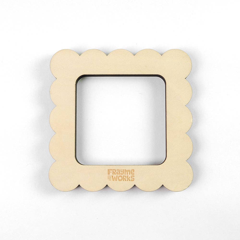 Scallop Square Small Needlepoint Stretcher Frame