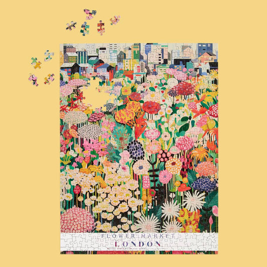 London Flower Market 500 Piece Puzzle, Mother's Day Gift