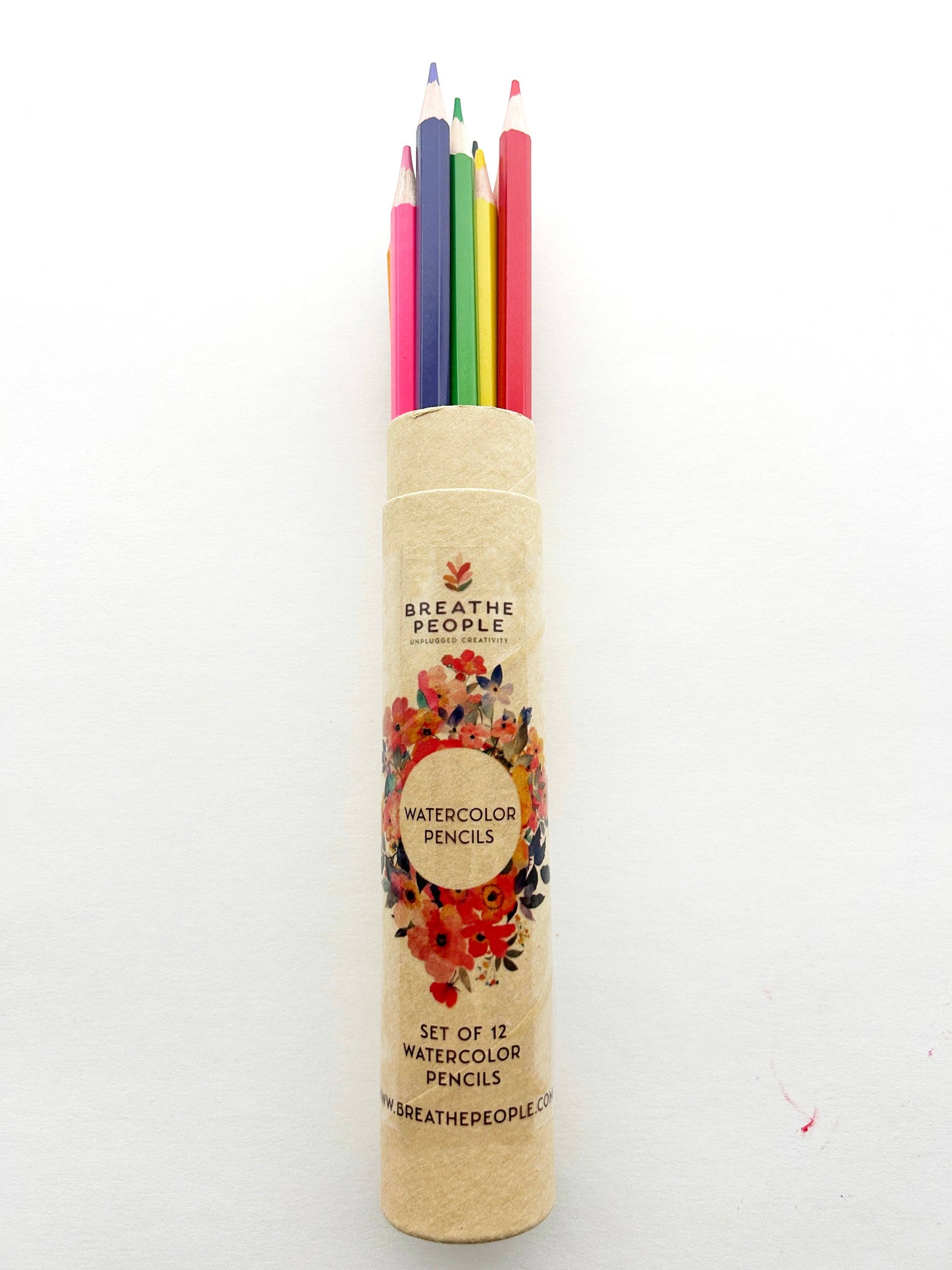 12-Color Watercolor Pencil Set for Gentle, Beginner-Friendly Creative Play
