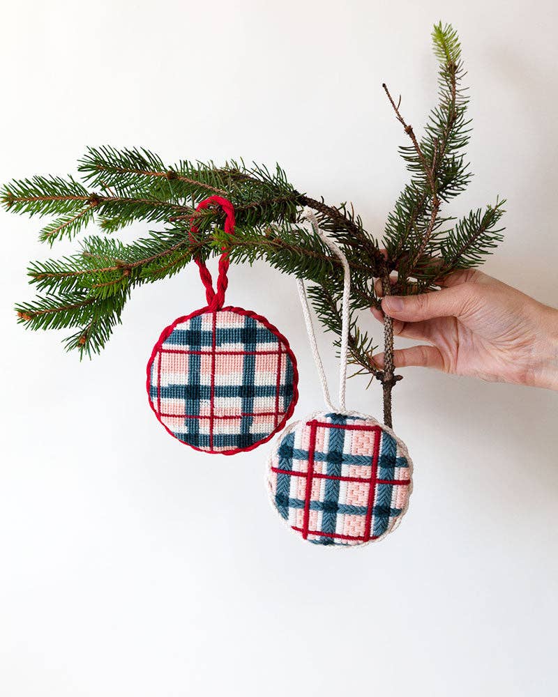 Winter Lodge Needlepoint Ornament Kit