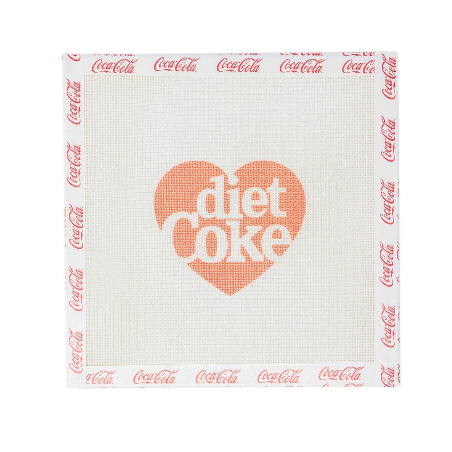 Diet Coke® Heart Needlepoint Canvas | Licensed Coca-Cola® Product