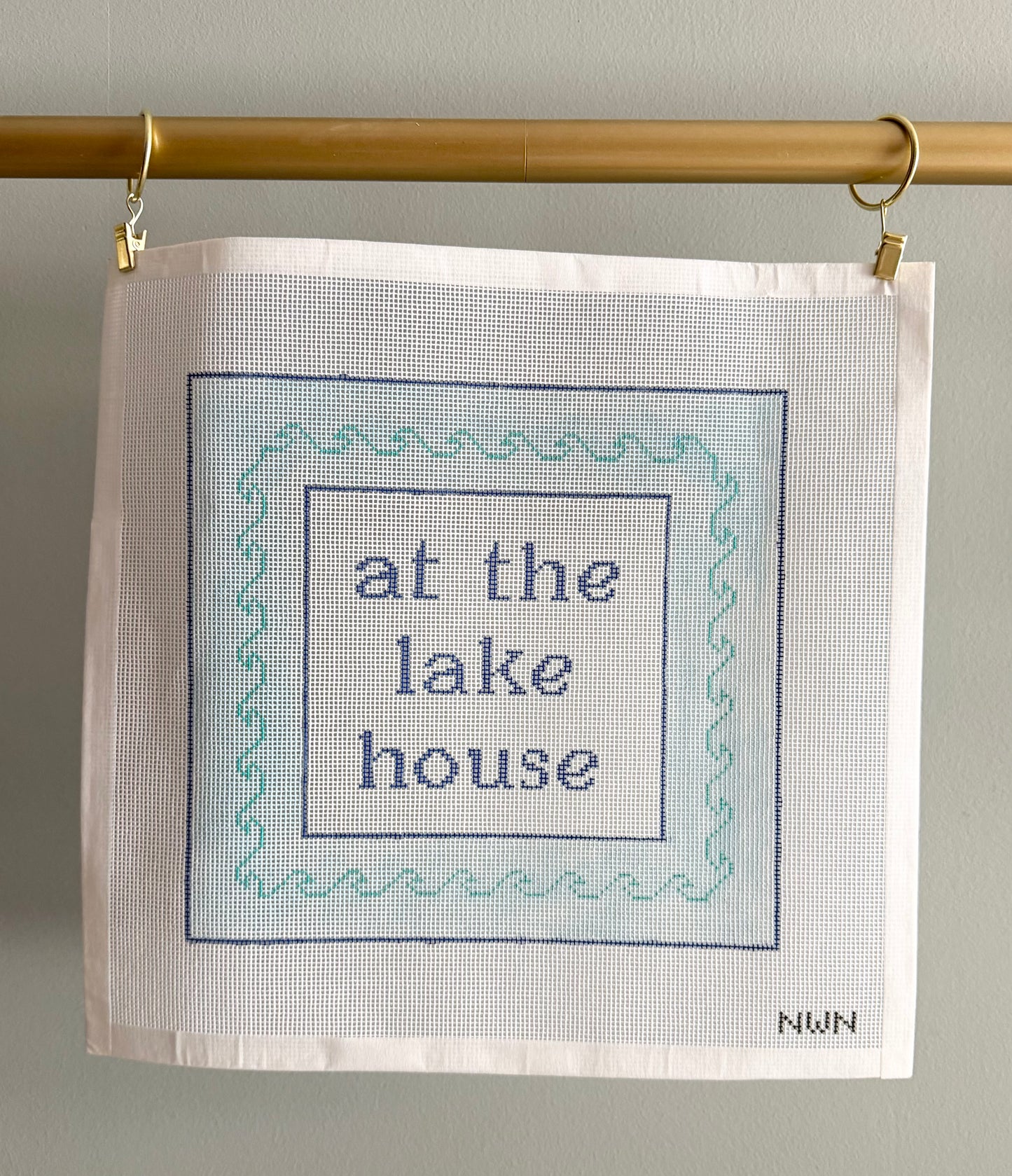 At the Lake House Needlepoint Canvas