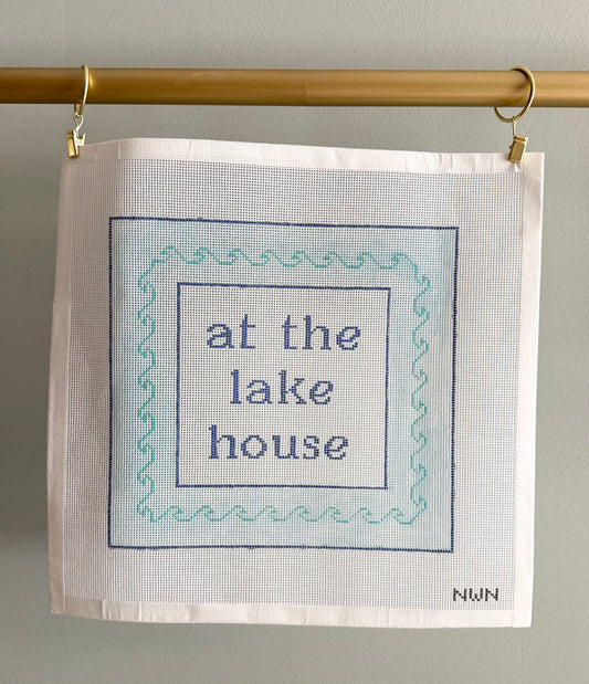 At the Lake House Needlepoint Canvas