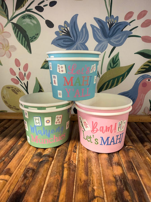 Mahj Party Snack Cups - Set of 10