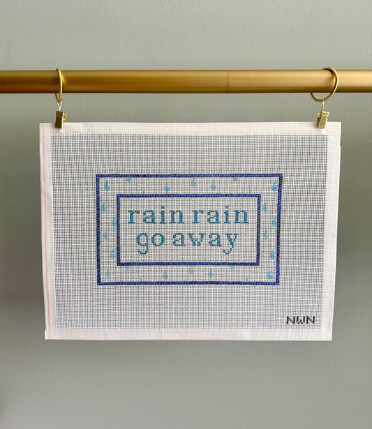 Rain, Rain Go Away Needlepoint Canvas