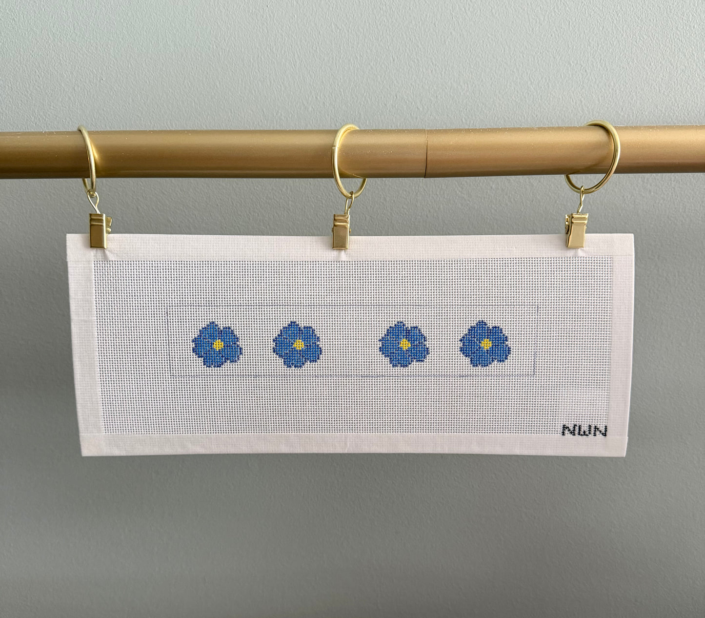 Signature Forget-Me-Not Key Fob Canvas