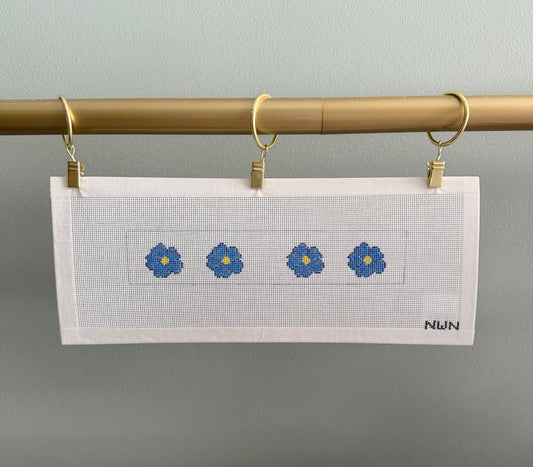 Signature Forget-Me-Not Key Fob Canvas
