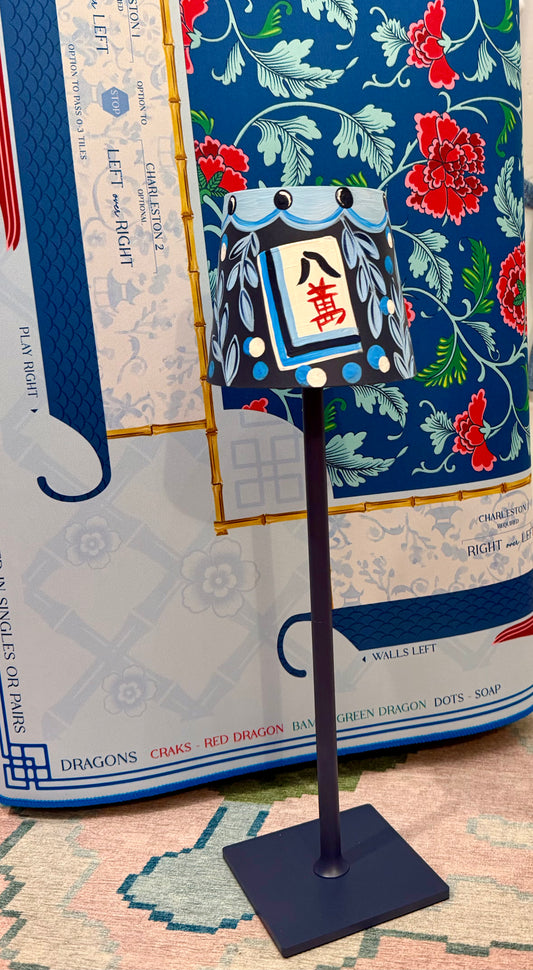 Hand Painted Mahjong Lamp