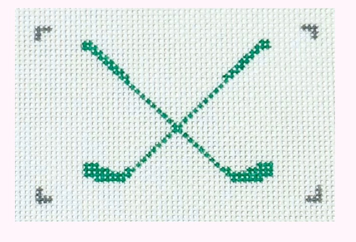 Crossed Golf Clubs