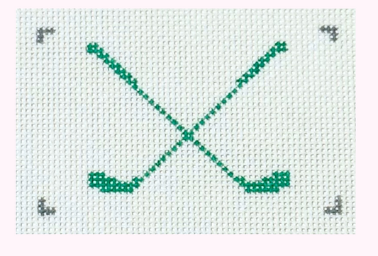 Crossed Golf Clubs
