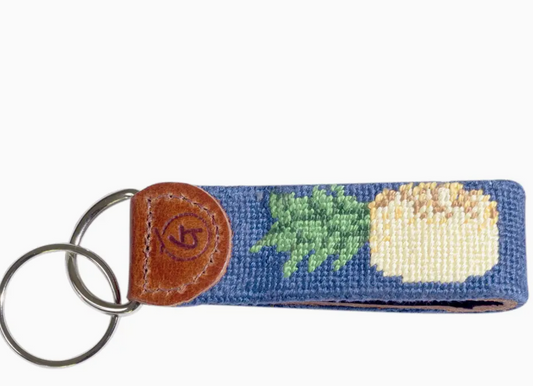 Hospitality Pineapple Needlepoint Fob
