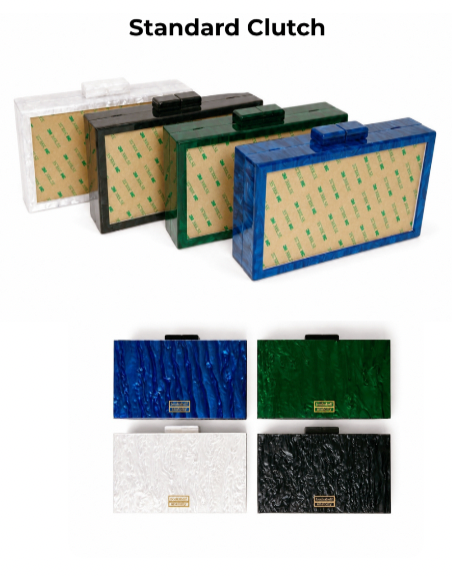 Self Finishing Acrylic Box Clutches