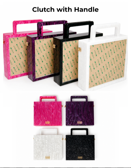 Self Finishing Acrylic Box Clutches